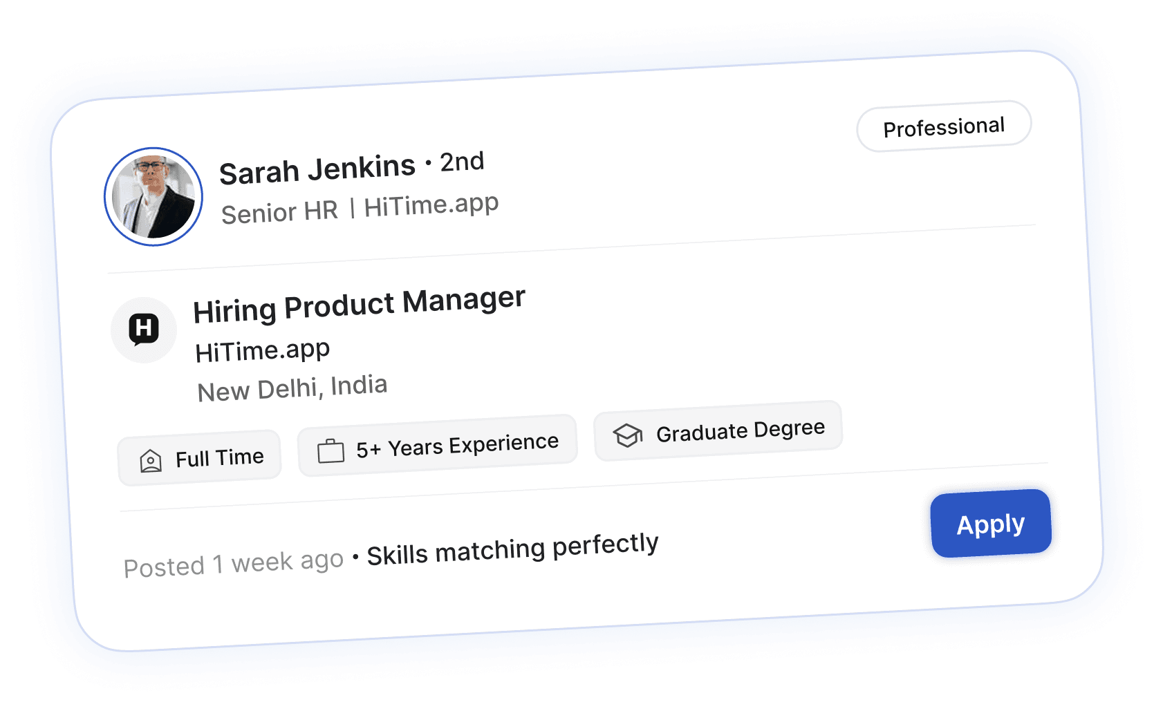 HiTime professional network — jobs, collaborations, and career connections